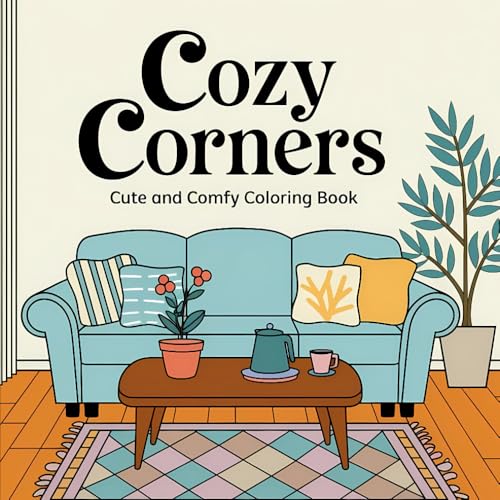 Cozy Corners: Coloring Book for Adults and Teens with Charming Hygge Nooks, Whimsical Spaces, and Detailed Illustrations for Stress Relief & Mindfulness (Cute and Comfy Coloring Books) von Independently published