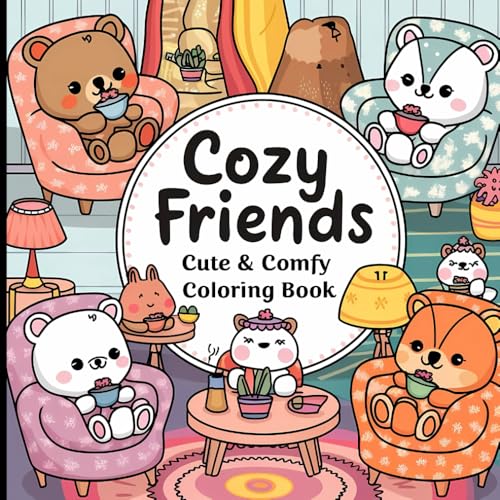 Cozy Friends: Coloring Book for Adults and Teens Featuring Adorable Animal Companions in Relaxing and Cozy Scenes—Perfect for Stress Relief and Mindful Coloring Cozy Friends: Coloring Book for Adults and Teens Featuring Adorable Animal Companions in Relaxing and Cozy Scenes—Perfect for Stress Relief and Mindful Coloring von Independently published