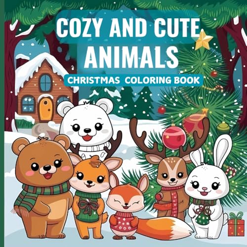 Cozy and Cute Animals Christmas Coloring Book: Adorable Holiday Animals for Relaxation and Joy for Adults, Teens, and Kids Cozy and Cute Animals Christmas Coloring Book: Adorable Holiday Animals for Relaxation and Joy for Adults, Teens, and Kids von Independently published