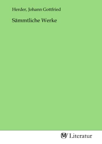 Sämmtliche Werke Sämmtliche Werke von MV-Literatur