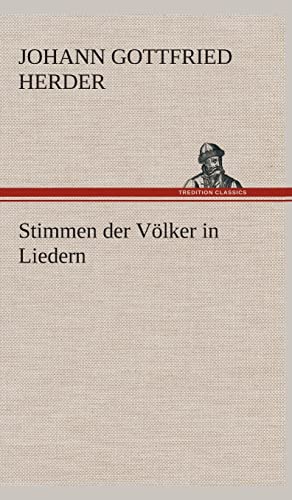 Stimmen der Völker in Liedern Stimmen der Völker in Liedern