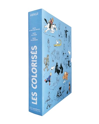 Coffret 3 volumes "Les colorisés" : Tintin en Amérique - Tintin au Congo - Tintin au pays des Soviets: édition Petit Vingtième colorisée Coffret 3 volumes "Les colorisés" : Tintin en Amérique - Tintin au Congo - Tintin au pays des Soviets: édition Petit Vingtième colorisée
