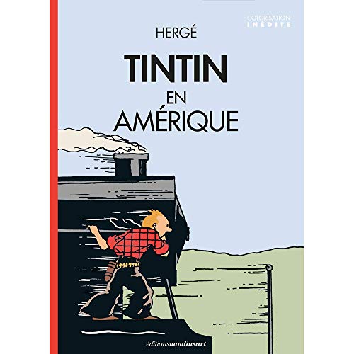 Herge - tintin en amerique colorise - locomotive Herge - tintin en amerique colorise - locomotive