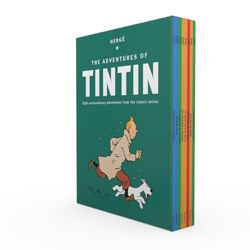 The Adventures of Tintin: 8 Title Paperback Boxed Set: The Official Classic Children's Illustrated Mystery Adventure Series von Farshore
