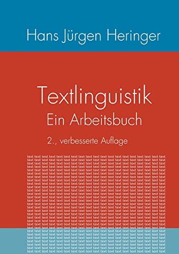 Textlinguistik: Ein Arbeitsbuch