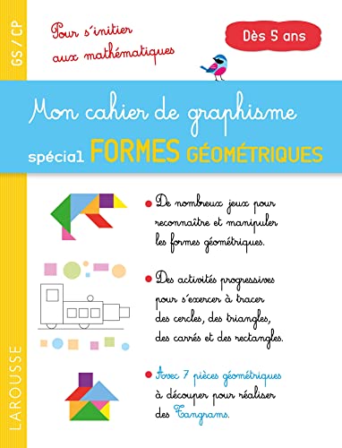Mon cahier de graphisme spécial formes géométriques: Pour s'initier aux mathématiques