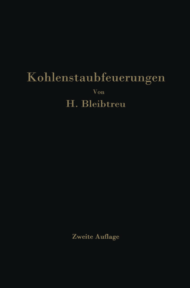 Kohlenstaubfeuerungen von Springer Berlin Heidelberg