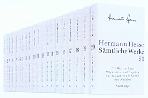 Sämtliche Werke in 20 Bänden und einem Registerband: Gesamte Werkausgabe von Suhrkamp Verlag AG