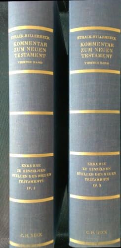 Kommentar zum Neuen Testament, 6 Bde., Bd.4, Exkurse zu einzelnen Stellen des Neuen Testaments, in 2 Tl.-Bdn.: Abhandlungen zur neutestamentlichen Theologie und Archäologie von C.H.Beck