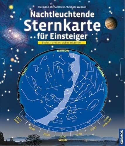 Nachtleuchtende Sternkarte für Einsteiger: Einfach drehen, sicher erkennen