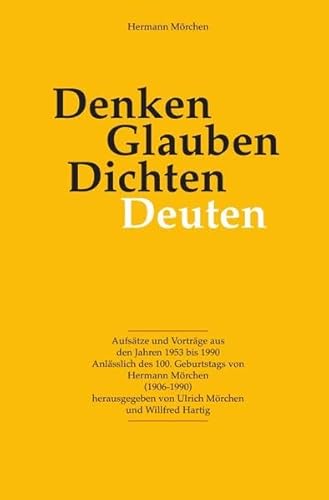 Denken – Glauben – Dichten – Deuten von Monsenstein Und Vannerdat
