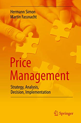 Price Management: Strategy, Analysis, Decision, Implementation von Springer