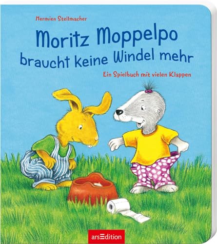 Moritz Moppelpo braucht keine Windel mehr: Ein Spielbuch mit vielen Klappen | Das beliebteste Pappbilderbuch zum Thema Sauberwerden für Kinder ab 24 Monaten