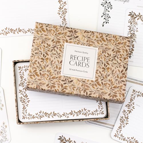 Recipe Cards: 50 Beautifully Designed 4x6 Recipe Cards (Heirloom Story Books and Guided Journals, Band 12) Recipe Cards: 50 Beautifully Designed 4x6 Recipe Cards (Heirloom Story Books and Guided Journals, Band 12)