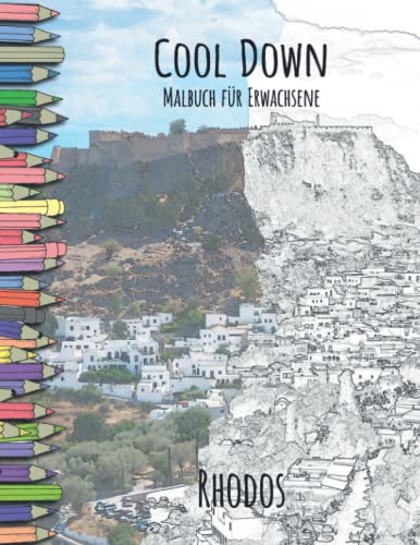 Cool Down | Malbuch für Erwachsene: Rhodos