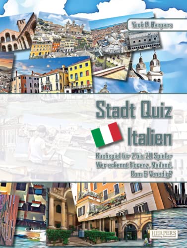 Stadt Quiz Italien | Buchspiel für 2 bis 20 Spieler | Wer erkennt Florenz, Mailand, Rom & Venedig? Stadt Quiz Italien | Buchspiel für 2 bis 20 Spieler | Wer erkennt Florenz, Mailand, Rom & Venedig?