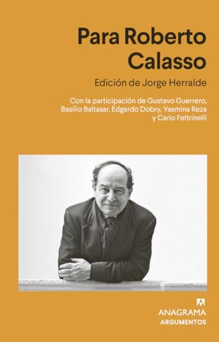 Para Roberto Calasso (Argumentos, Band 581)