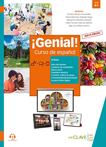 ¡Genial! A1 - Curso de español (Nueva edición): Libro del alumno y Cuaderno de actividades 1 (A1) + audio desc (2021