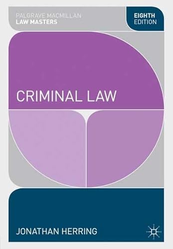 Criminal Law (Palgrave Law Masters)