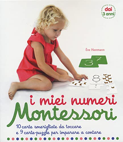 I miei numeri. Montessori. 10 carte smerigliate da toccare e 9 carte puzzle per imparare a contare