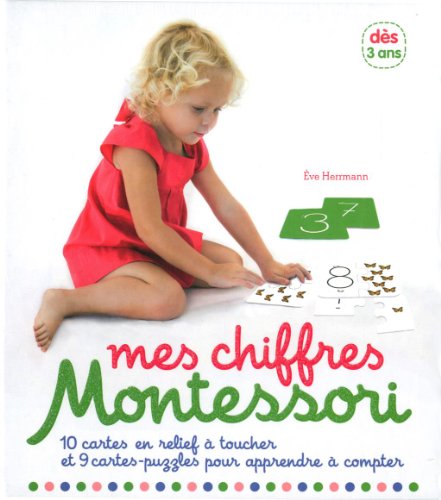 Mes chiffres Montessori: Avec 1 livret d'activités "15 activités Montessori autour des chiffres", 10 cartes en relief et 9 cartes-puzzles pour apprendre à compter