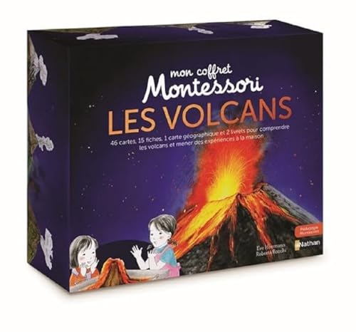 Mon coffret Montessori: Les volcans: Avec 46 cartes, 15 fiches et 1 carte géographique von NATHAN