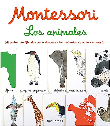 Montessori. Los animales: 1 libro y 56 tarjetas