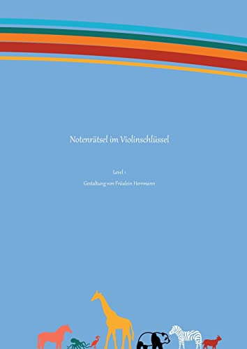 Notenrätsel im Violinschlüssel: Level 1