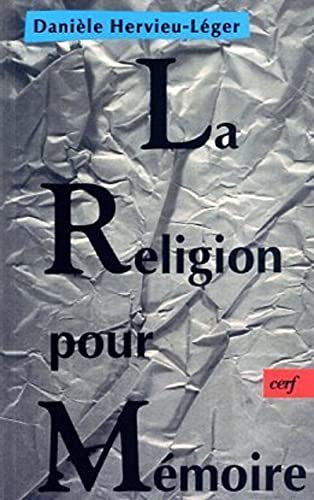 LA RELIGION POUR MÉMOIRE LA RELIGION POUR MÉMOIRE von CERF
