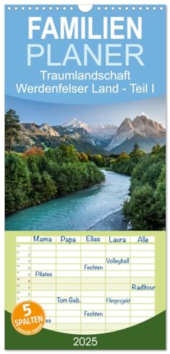 Familienplaner 2025 - Traumlandschaft Werdenfelser Land - Teil I mit 5 Spalten (Wandkalender, 21 cm x 45 cm), CALVENDO von CALVENDO