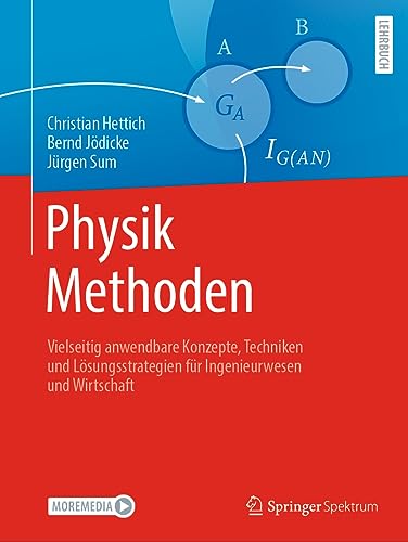 Physik Methoden: Vielseitig anwendbare Konzepte, Techniken und Lösungsstrategien für Ingenieurwesen und Wirtschaft von Springer Spektrum