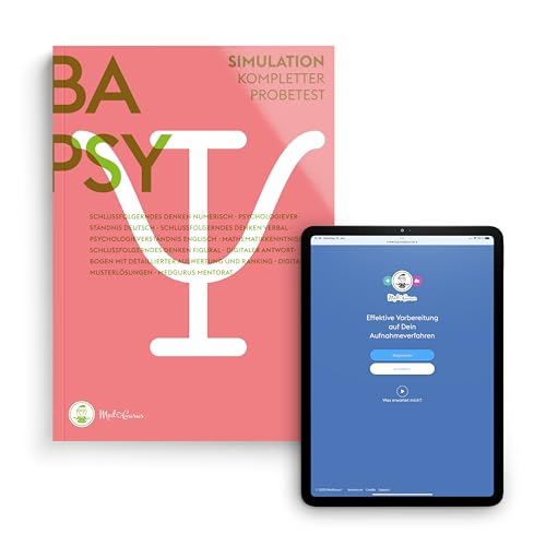 MedGurus BaPsy-DGPs 2025 Standardpaket - Testsimulation & E-Learning zur Vorbereitung für den Studieneignungstest Bachelor-Psychologie der Deutschen Gesellschaft für Psychologie