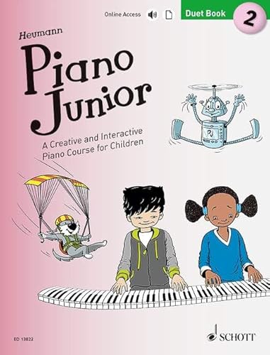 Piano Junior: Duet Book 2: A Creative and Interactive Piano Course for Children. Vol. 2. Klavier 4-händig. (Piano Junior - englische Ausgabe, Band 2, Band 2)