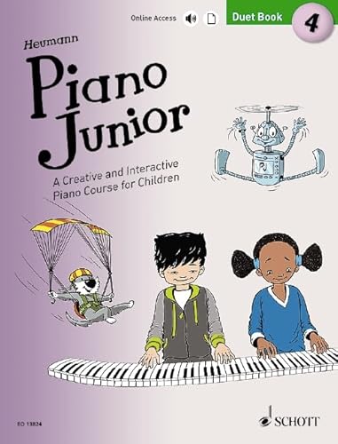 Piano Junior: Duet Book 4: A Creative and Interactive Piano Course for Children. Vol. 4. Klavier. (Piano Junior - englische Ausgabe, Band 4, Band 4)