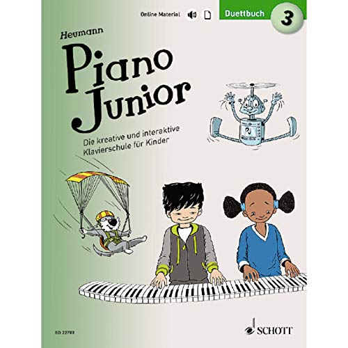 Piano Junior: Duettbuch 3: Vierhändiges Spielbuch zur Klavierschule. Band 3. Klavier 4-händig. (Piano Junior - deutsche Ausgabe, Band 3)