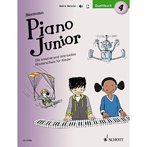 Piano Junior: Duettbuch 4: Vierhändiges Spielbuch zur Klavierschule. Band 4. Klavier 4-händig. (Piano Junior - deutsche Ausgabe, Band 4)