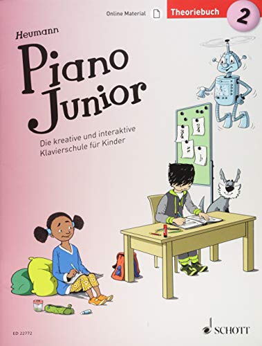 Piano Junior: Theoriebuch 2: Die kreative und interaktive Klavierschule für Kinder. Band 2. Klavier. (Piano Junior - deutsche Ausgabe, Band 2)