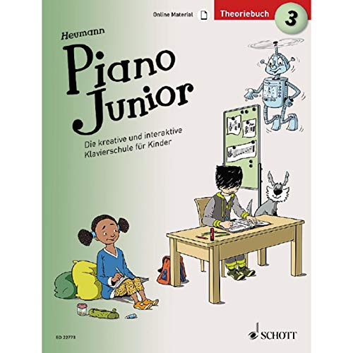 Piano Junior: Theoriebuch 3: Die kreative und interaktive Klavierschule für Kinder. Band 3. Klavier. (Piano Junior - deutsche Ausgabe, Band 3)