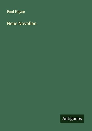 Neue Novellen von Antigonos Verlag