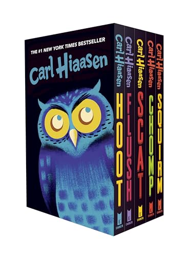Hiaasen 5-Book Trade Paperback Box Set: Hoot; Flush; Scat; Chomp; Squirm Hiaasen 5-Book Trade Paperback Box Set: Hoot; Flush; Scat; Chomp; Squirm