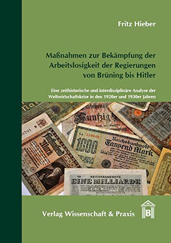 Maßnahmen zur Bekämpfung der Arbeitslosigkeit der Regierungen von Brüning bis Hitler.: Eine zeithistorische und interdisziplinäre Analyse der Weltwirtschaftskrise in den 1920er und 1930er Jahren.