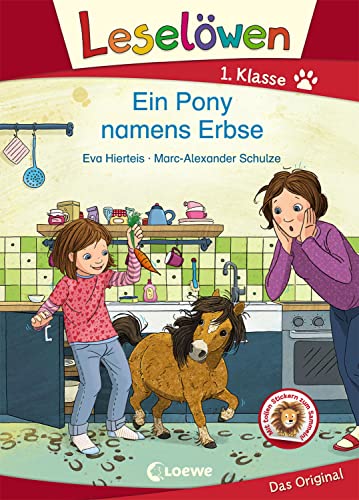 Leselöwen 1. Klasse - Ein Pony namens Erbse: Erstlesebuch mit großer Fibelschrift für Kinder ab 6 Jahre