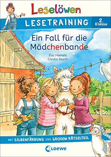 Leselöwen Lesetraining 2. Klasse - Ein Fall für die Mädchenbande: mit Silbenfärbung und großem Rätselteil - Erstlesebuch zum Lesenüben mit Rätseln für Kinder ab 7 Jahren von LOEWE