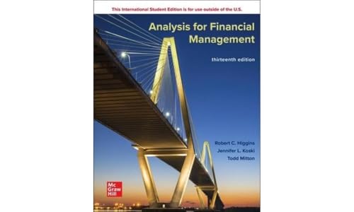 Analysis for Financial Management ISE von McGraw-Hill Education