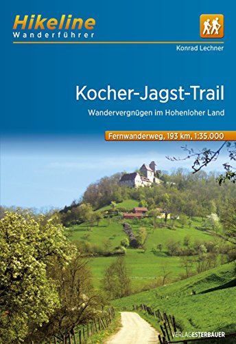 Hikeline Fernwanderweg Kocher-Jagst-Trail ca.200 km: Auf einem Dreieck durch das Hohenloher Land und den Schwäbischen Wald, 1:35.000, wasserfest und reißfest, GPS zum Download