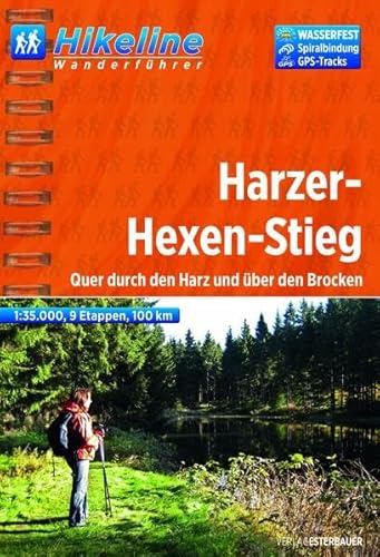 WF Harzer-Hexen-Stieg: Quer durch den Harz und über den Brocken, 100 km, Wanderführer und Karte 1 : 35 000, wasserfest, GPS-TRacks-Download