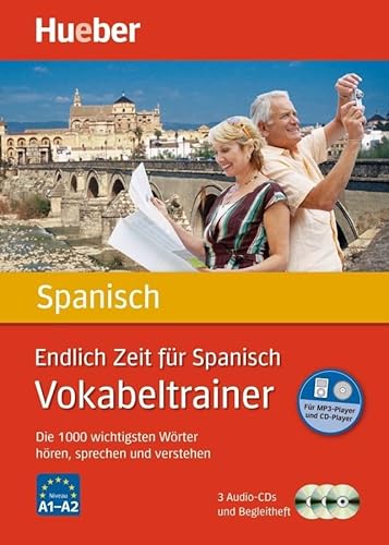 Endlich Zeit für Spanisch – Vokabeltrainer: Die 1.000 wichtigsten Wörter hören, sprechen und verstehen / Paket (Endlich Zeit für Vokabeltrainer) von Hueber Verlag GmbH