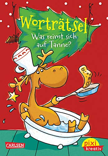 Pixi kreativ 67: Worträtsel: Was reimt sich auf Tanne?: Lustiger Weihnachts-Rätselblock (67)