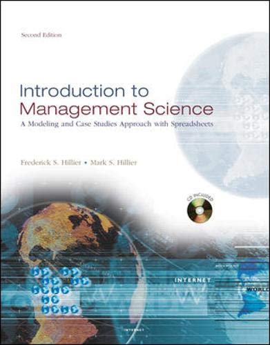 INTRODUCTION TO MANAGEMENT SCIENCE WITH STUDENT CD-ROM von McGraw-Hill Education Ltd