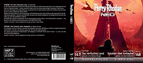 Perry Rhodan NEO MP3 Doppel-CD Folgen 147 + 148: Das verfluchte Land / Schatten über Ambaphal